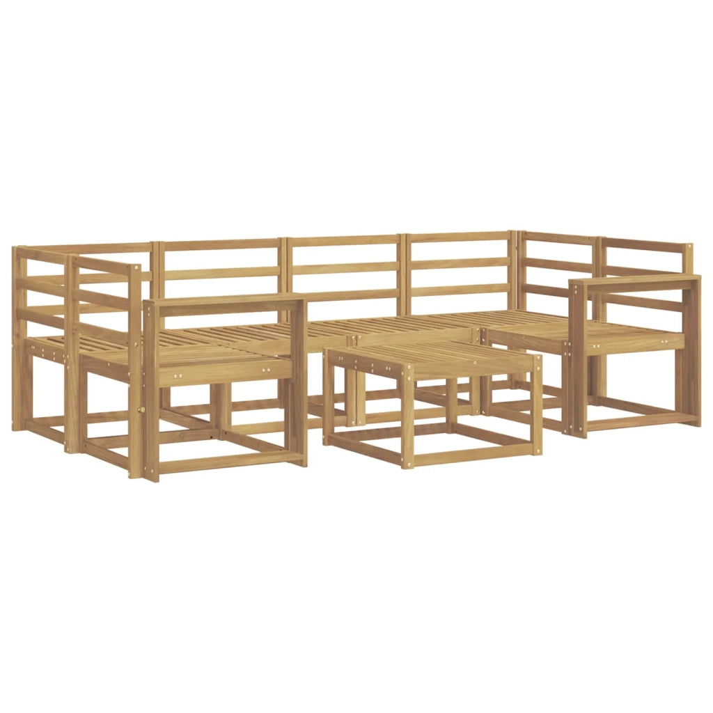 Set di divani da esterno 7 pcs Bianco 59 x 59 x 37 cm 3387318