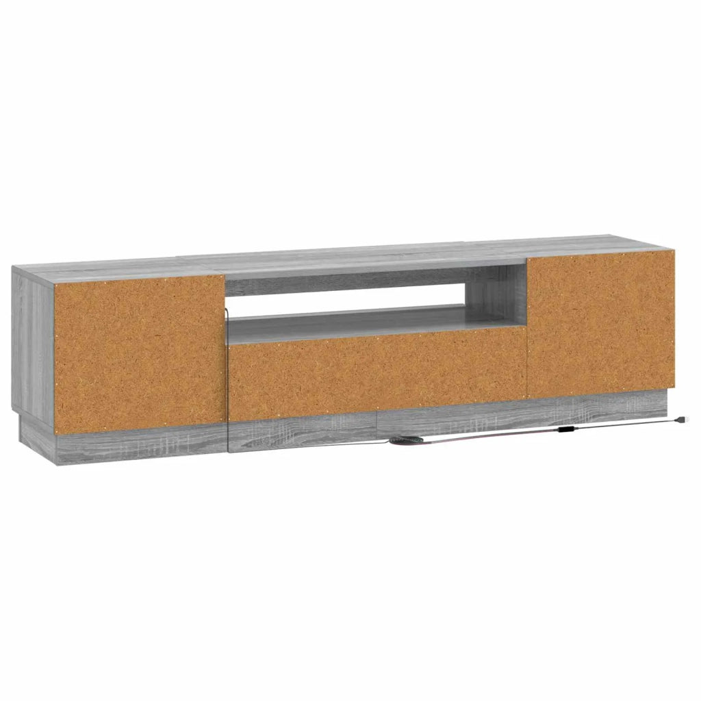 Mobile TV LED Sonoma grigio Legno ingegnerizzato 897791
