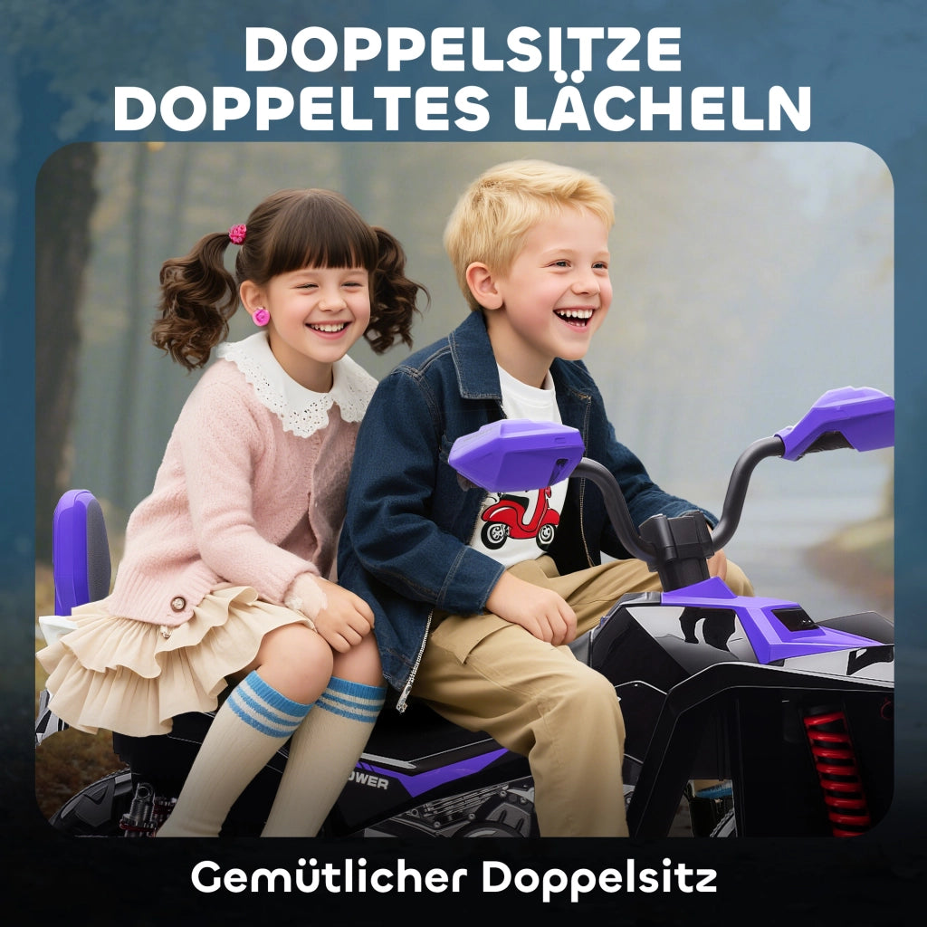 Quad Elettrico per Bambini ¨C zephmum ¨C Verde, 24V, 3-8 Anni