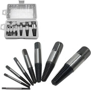 Kit di utensili per allentamento viti professionale da 8 pezzi - rimuovitore viti - contenitore di conservazione - realizzato in acciaio di carbonio - duraturo - facile da usare - estrattore di viti