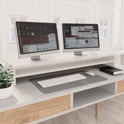 Supporto per Monitor Bianco 100x24x13 cm in Legno Multistrato 800333