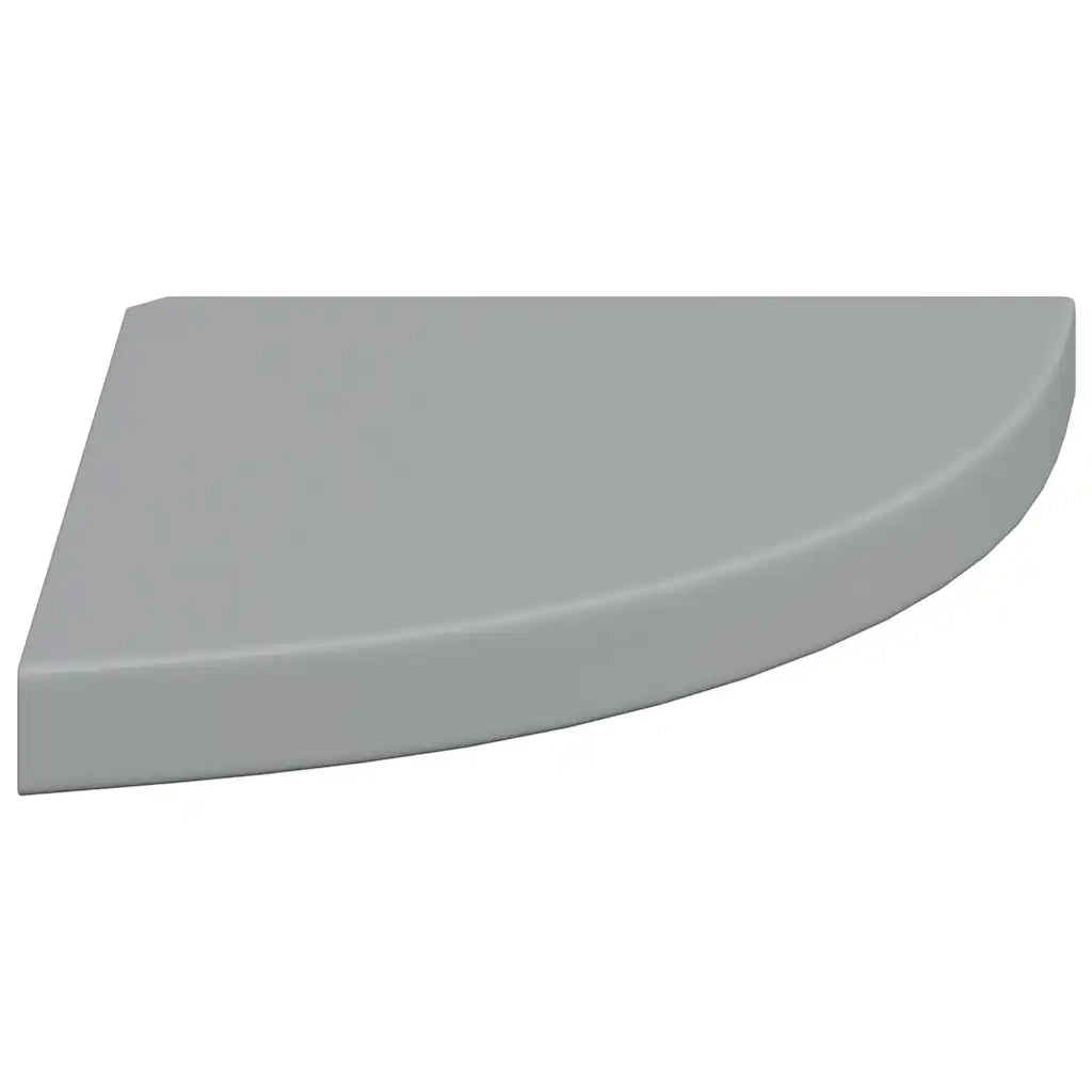 Scaffale Angolare a Parete | Mensola sospesa Grigio 35x35x3,8 cm in MDF