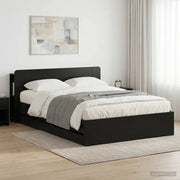 Telaio del letto con storage con testiera Nero 150 x 200 cm 3433967