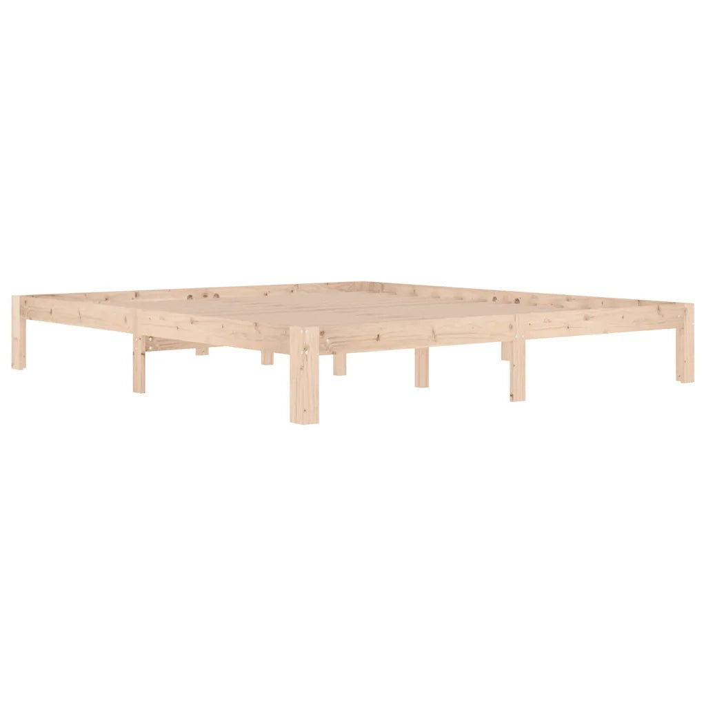 Letto matrimoniale | Letto per adulti | Giroletto in Legno Massello 180x200 cm Super King