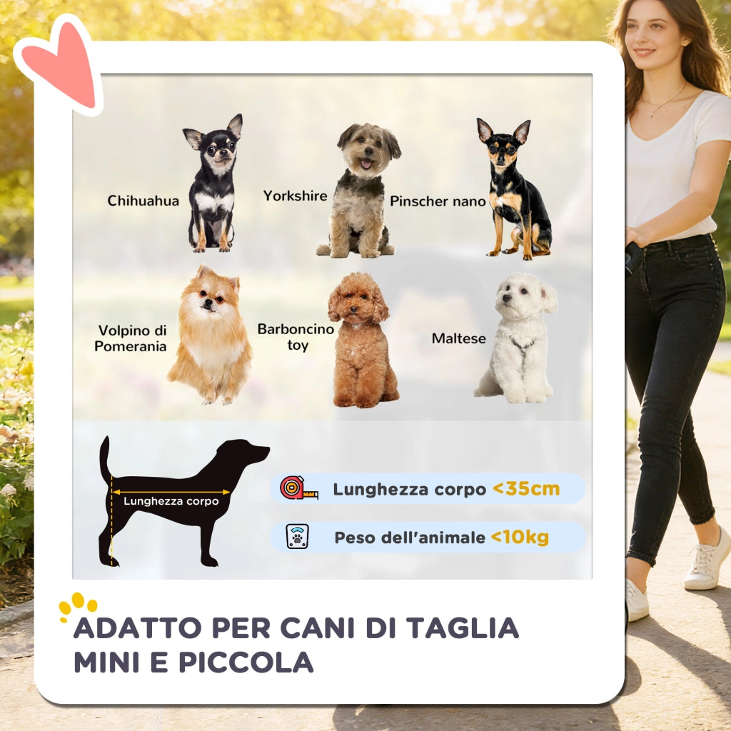 Cestino per Cani Pieghevole ¨C zephmum ¨C Grigio Carbone 77x44x102 cm