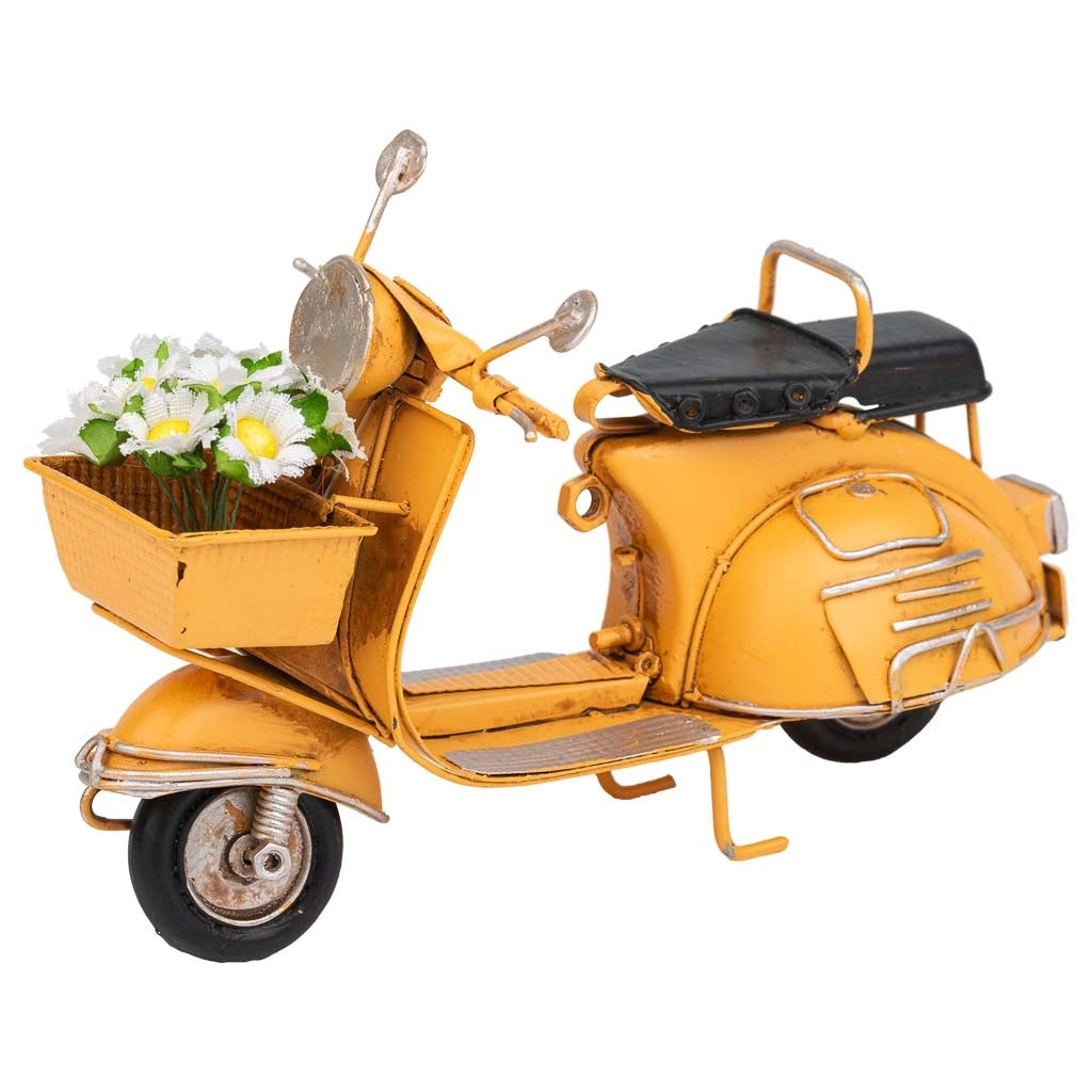 Moto in metallo arancione 17,5x7x11h