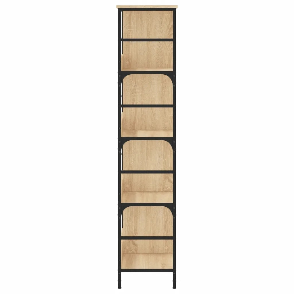 Libreria Rovere Sonoma 78,5x33x153 cm in Legno Multistrato 835255