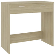 Scrivania-Scrivanie per ufficio e studio-Scrittoio Rovere Sonoma 80x40x75 cm in Legno Multistrato