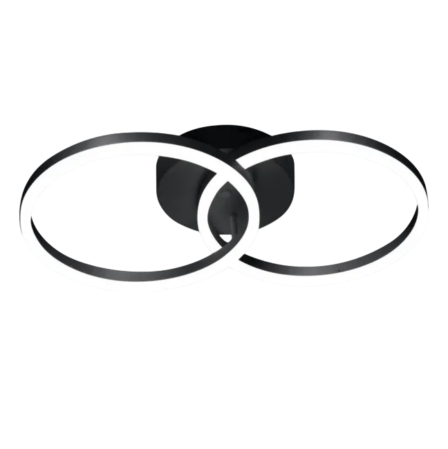 Plafoniera GIOTTO a led moderna 36W nero 3508-22-101 Fabas Luce