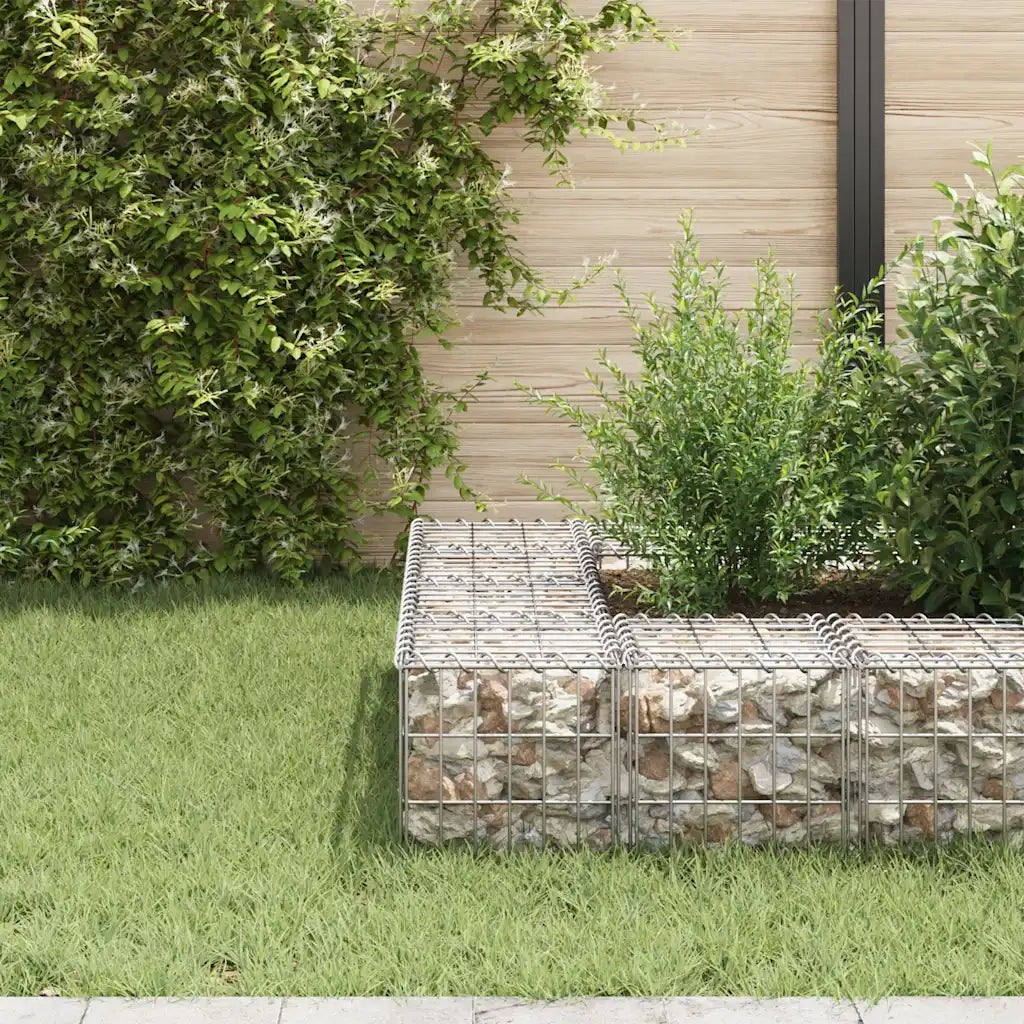 Gabbione Letto Rialzato a Cubo in Filo di Acciaio 30x30x30 cm cod mxl 39865