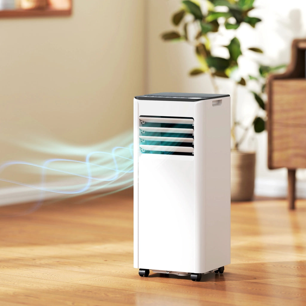 Condizionatore Portatile 9000 BTU con Raffreddamento, Deumidificatore, Ventilatore e Modalit¨¤ Notte.