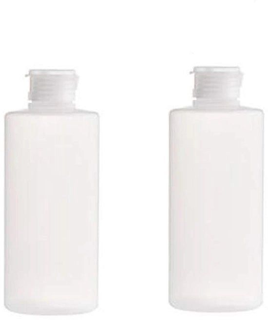 Flessa da 200ml a 2 pezzi - trasparente - plastica