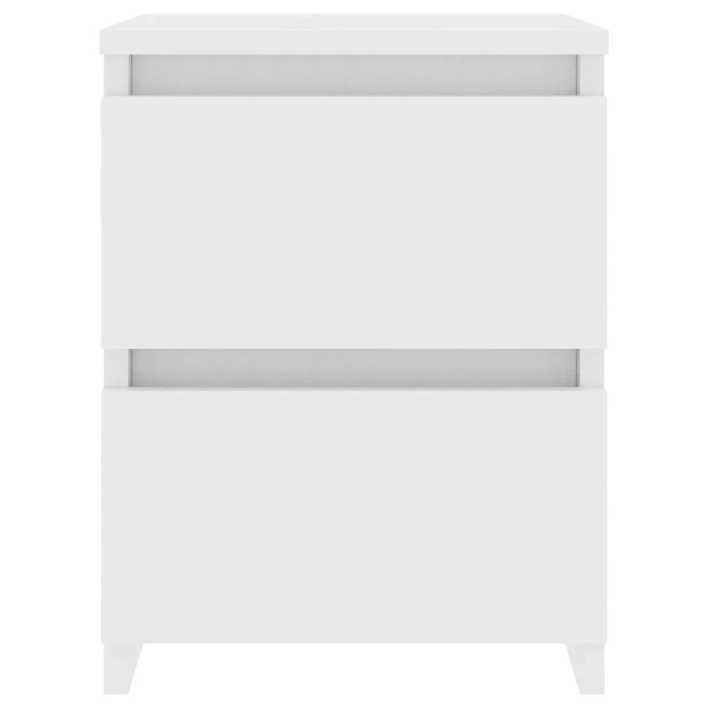 Comodino Bianco 30x30x40 cm Legno Ingegnerizzato cod mxl 49083