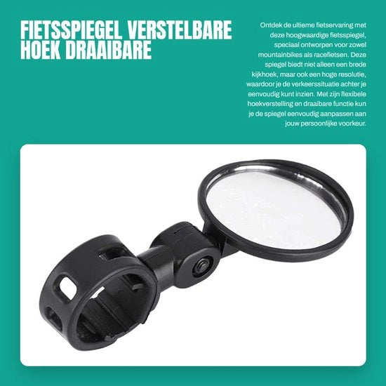 Specchio per bicicletta regolabile con angolo flessibile