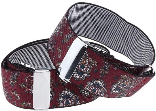 Cinturini di sostegno con classici punti di fissaggio - Regolabili staffe per pantaloni - Cinturino elastico - Telaio in nylon di alta qualità - Duraturo - Larghezza 3,5 cm - Cinturino per vita