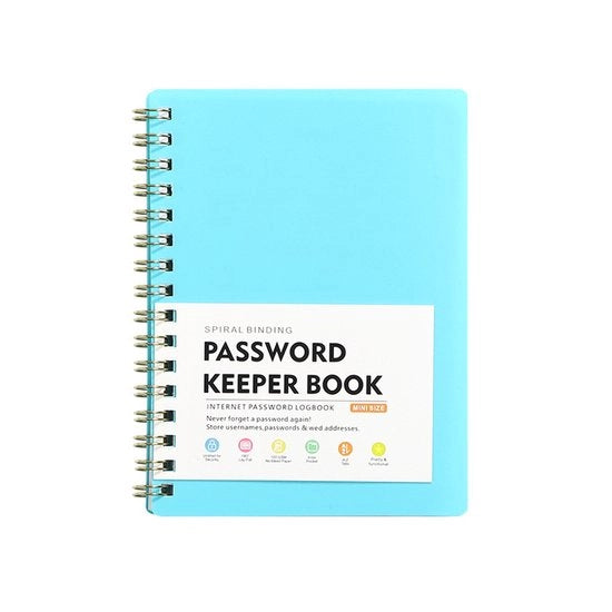 Organizzatore di password con alfabeto - A6 - Libretto di password - Per internet, siti web, indirizzi, contatti