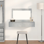 Tavolo da trucco a muro Grigio cemento 100x40x70 cm