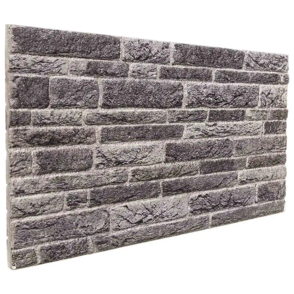 Pannelli da parete 10 pcs Antracite 100 x 50 cm Schiuma EPS