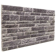 Pannelli da parete 10 pcs Antracite 100 x 50 cm Schiuma EPS