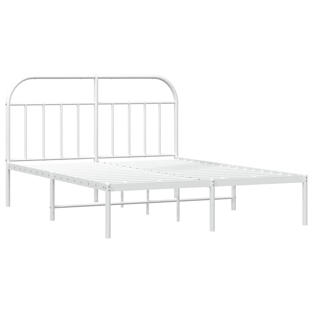 Giroletto con Testiera Metallo Bianco 183x213 cmcod mxl 81513