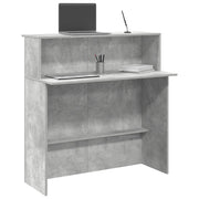 Banco Reception Grigio Cemento 100x50x103,5cm Legno Multistrato 859027