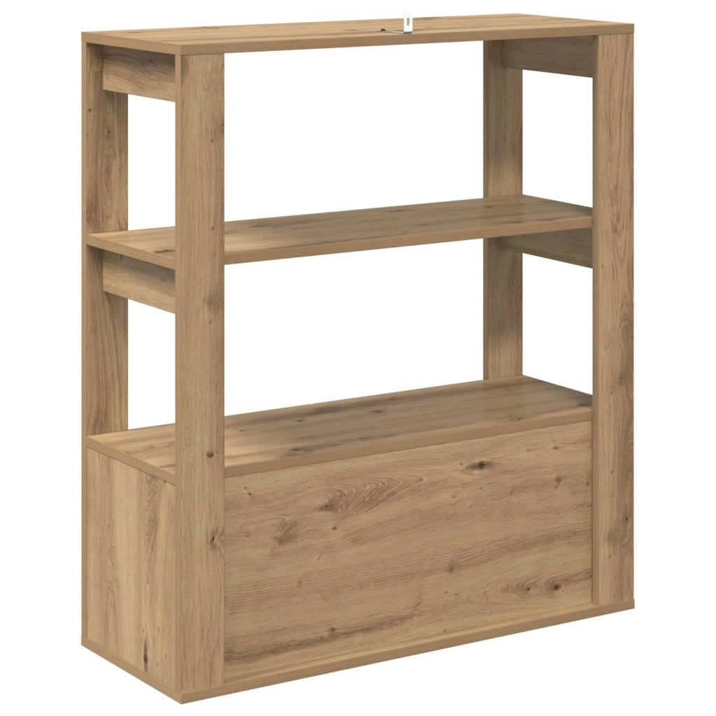 Credenza | Madia | Buffet da pranzo | Armadio da pranzo rovere artigianale 30 x 80 x 90 cm Legno multistrato