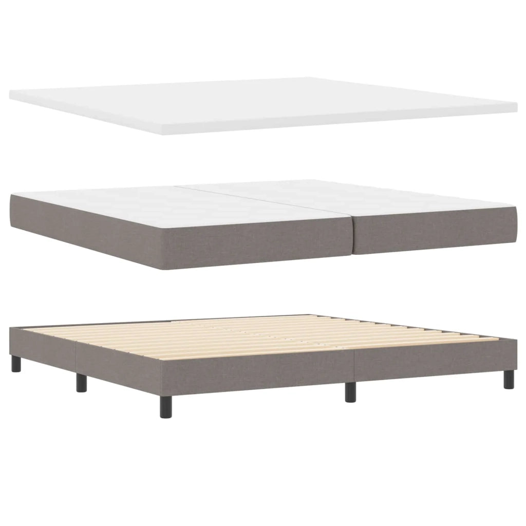 Letto a molle con materasso con led Talpa 200 x 200 cm Tessuto 3342314