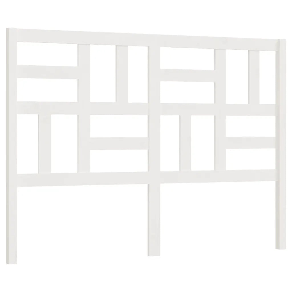 Testiera | Testata per Letto Bianca 166x4x104cm in Legno Massello di Pino