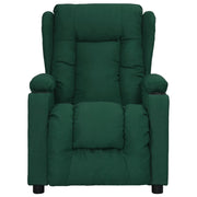 Poltrona Reclinabile in Tessuto Verde Scuro 339054