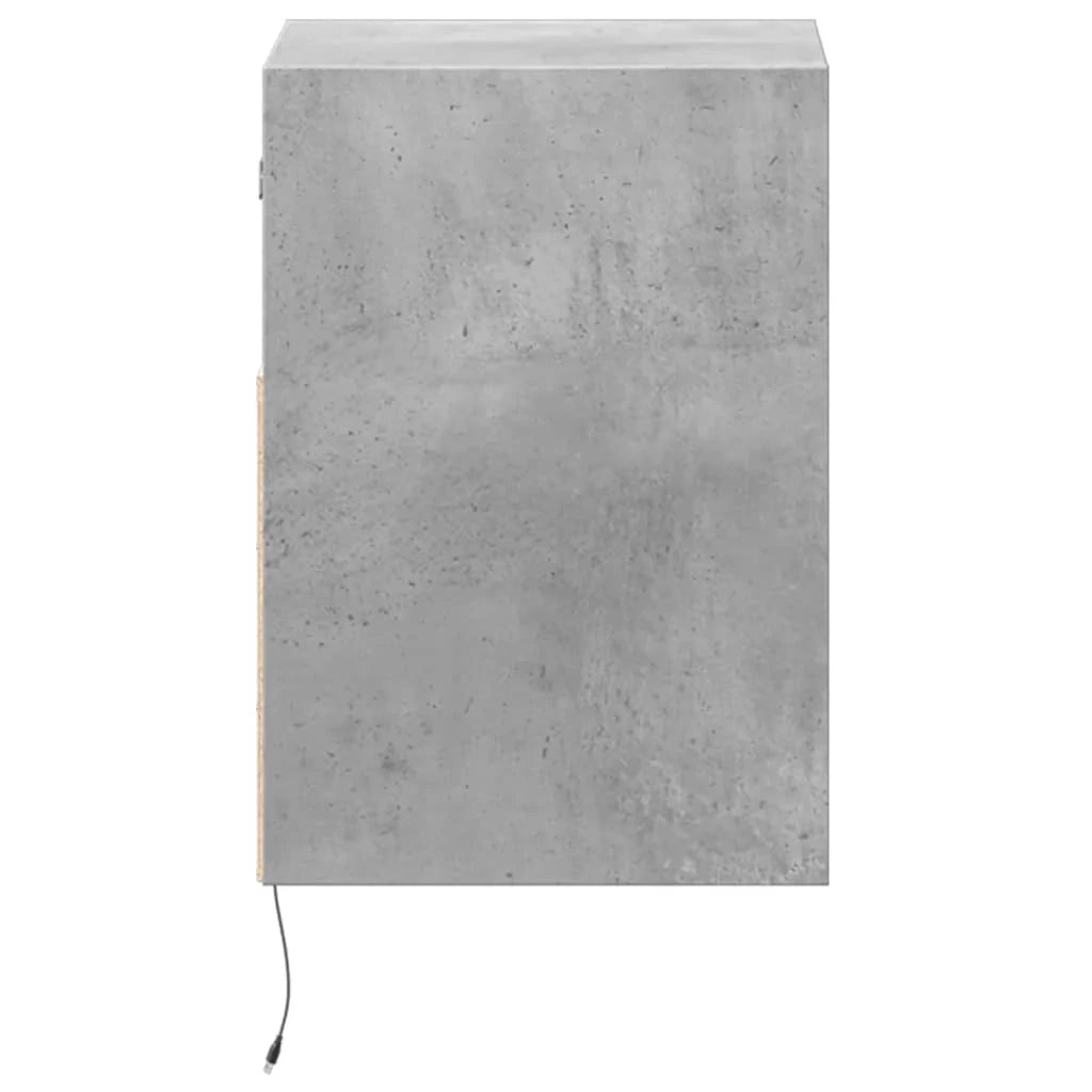 Mobile TV multimediale da parete mensola TV credenza mobile TV sala da pranzo soggiorno camera da letto e luci LED 2 pezzi 41 x 31 x 45 cm grigio 02_0029119