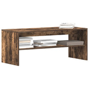Mobile Porta TV Rovere Fumo 100x40x40 cm in Legno Multistrato