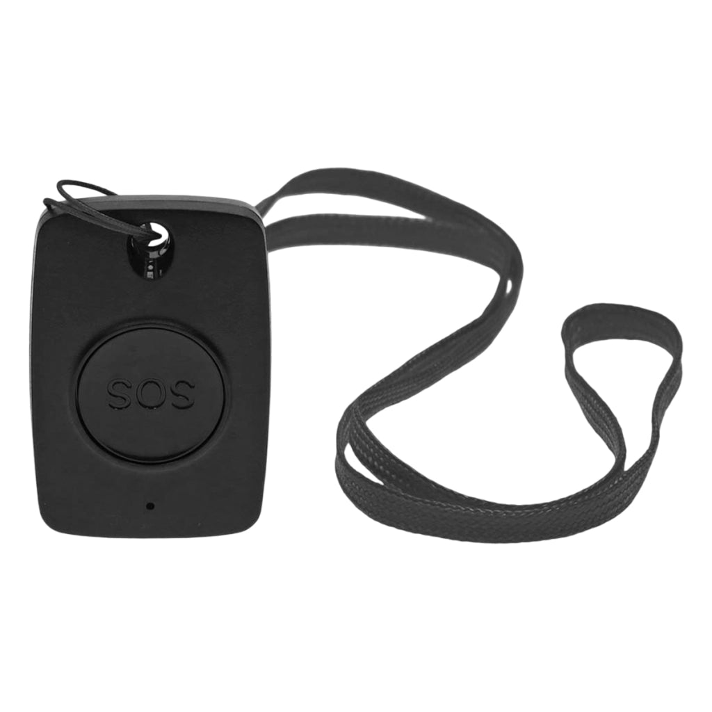 Pulsante di Emergenza SOS Connesso Zigbee 3.0 con Laccetto da Collo Nero Nedis