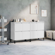 Credenze 2pz Bianche 60x35x70 cm in Legno Multistratocod mxl 101498