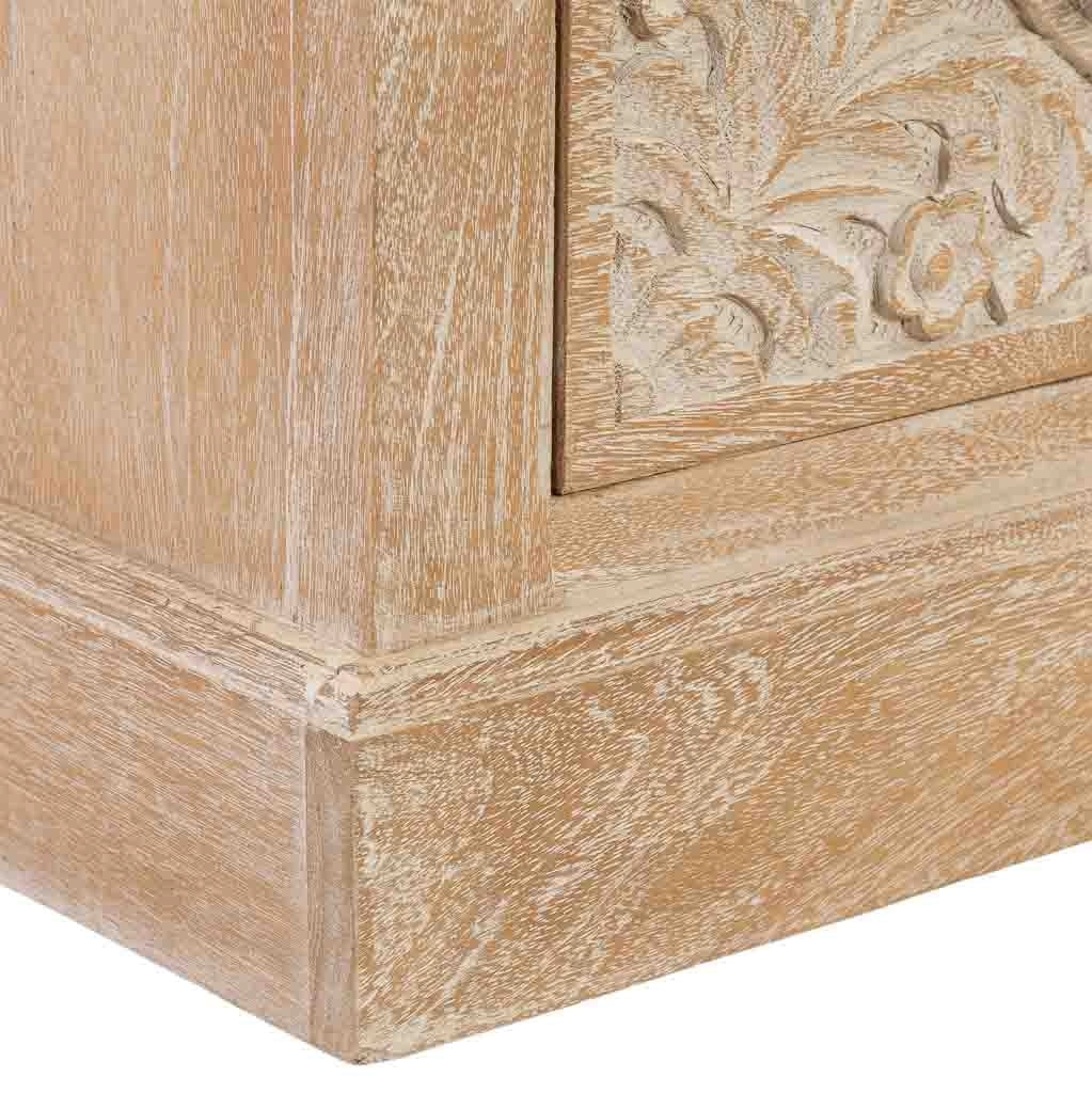 Credenza artigianale in legno a 4 cassetti 90x40x90h cm