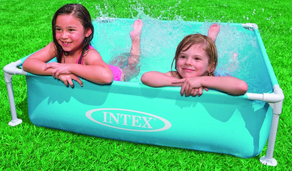 Intex PISCINA QUADRATA MINI FRAME cm. 122x122x30 h (lt. 342) col. Blu