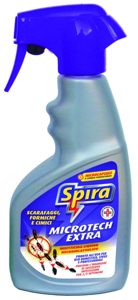 Spira INSETTICIDA SPRAY SCARAFAGGI FORMICHE E CIMICI MICROTECH EXTRA ml. 400 12.00 pz