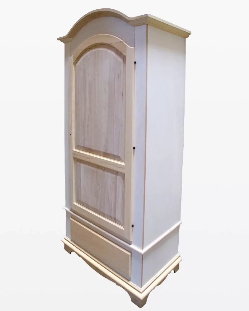 armadio in legno 1 porta 1 cassetto grezzo 96x56x196 - Mobili 2G