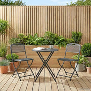 Sedie da giardino 2 pcs Antracite 52,5 x 46 x 82 cm Ferro 42025100
