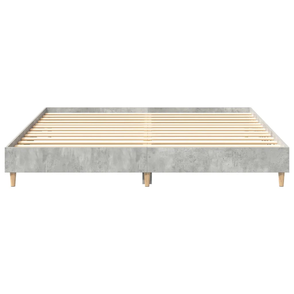 Giroletto senza Materasso Grigio Cemento 200x200 cm Truciolato