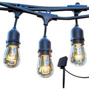 Ghirlanda di luci solari - LUMISKY - MAFY SOLAR - 6,50 m - 10 lampadine a filamento vintage - LED bianco caldo