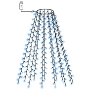 Rete di Luce per Albero di Natale 180 LED Blu 180 cm CFW8883789
