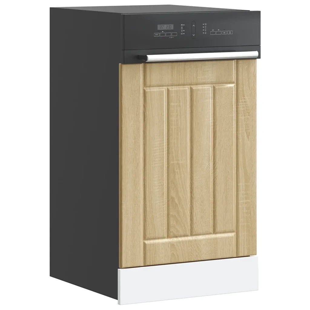 Pannello Lavastoviglie Lucca Rovere Sonoma in Legno Multistrato