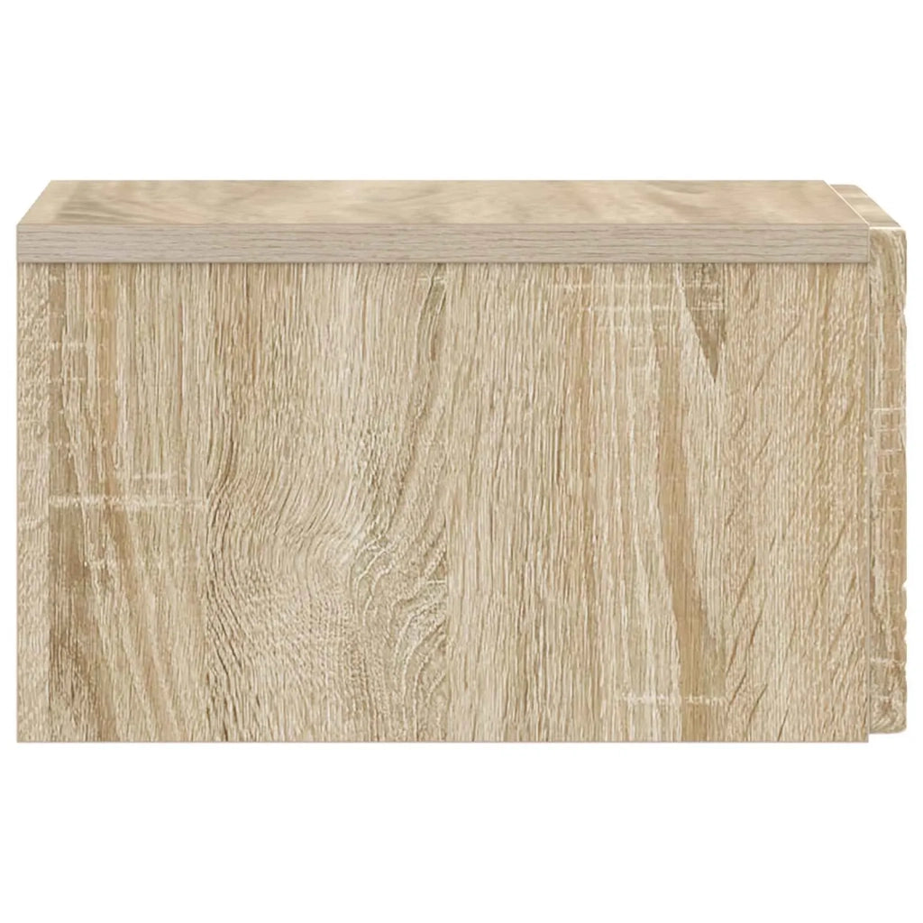 Mobiletto da notte a muro 2 pcs Rovere Sonoma 49 x 34,5 x 20 cm 898790