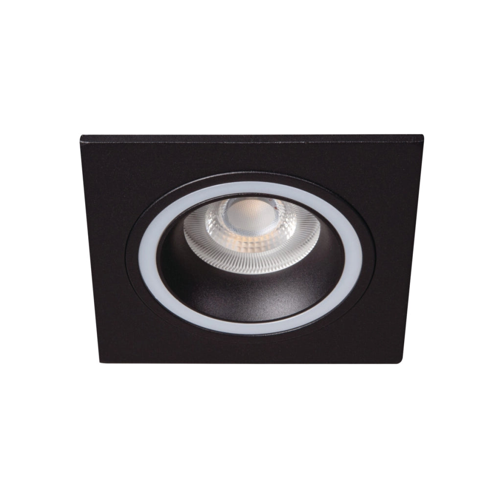 Faretto incasso soffitto quadrato nero Kanlux Feline 37256