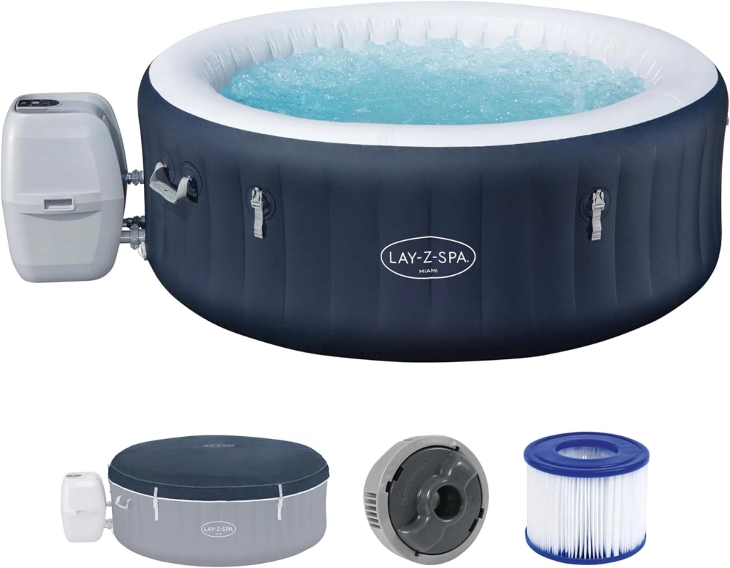 Idromassaggio Lay-Z-Spa Miami AirJet, 2-4 persone, blu
