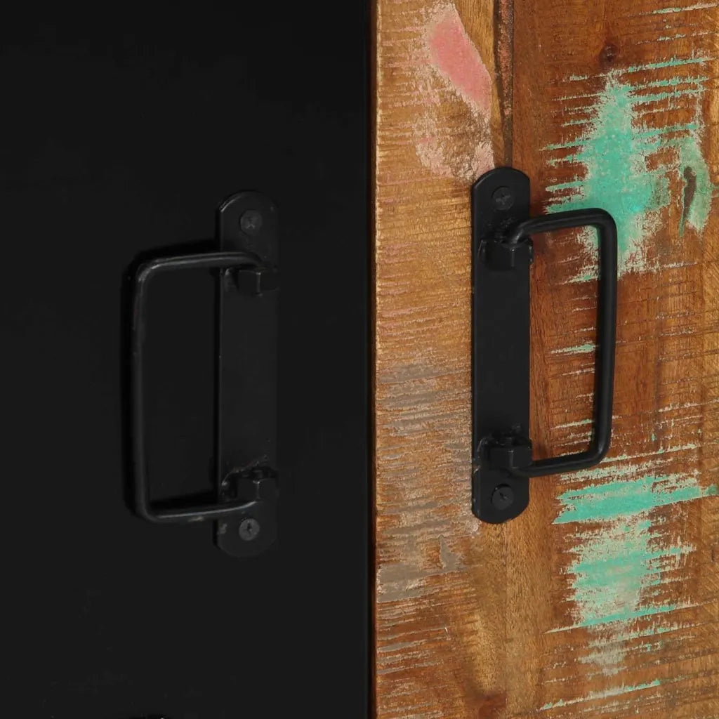 Mobile da Bagno con porta Marrone Legno Recuperato Massello 4013604