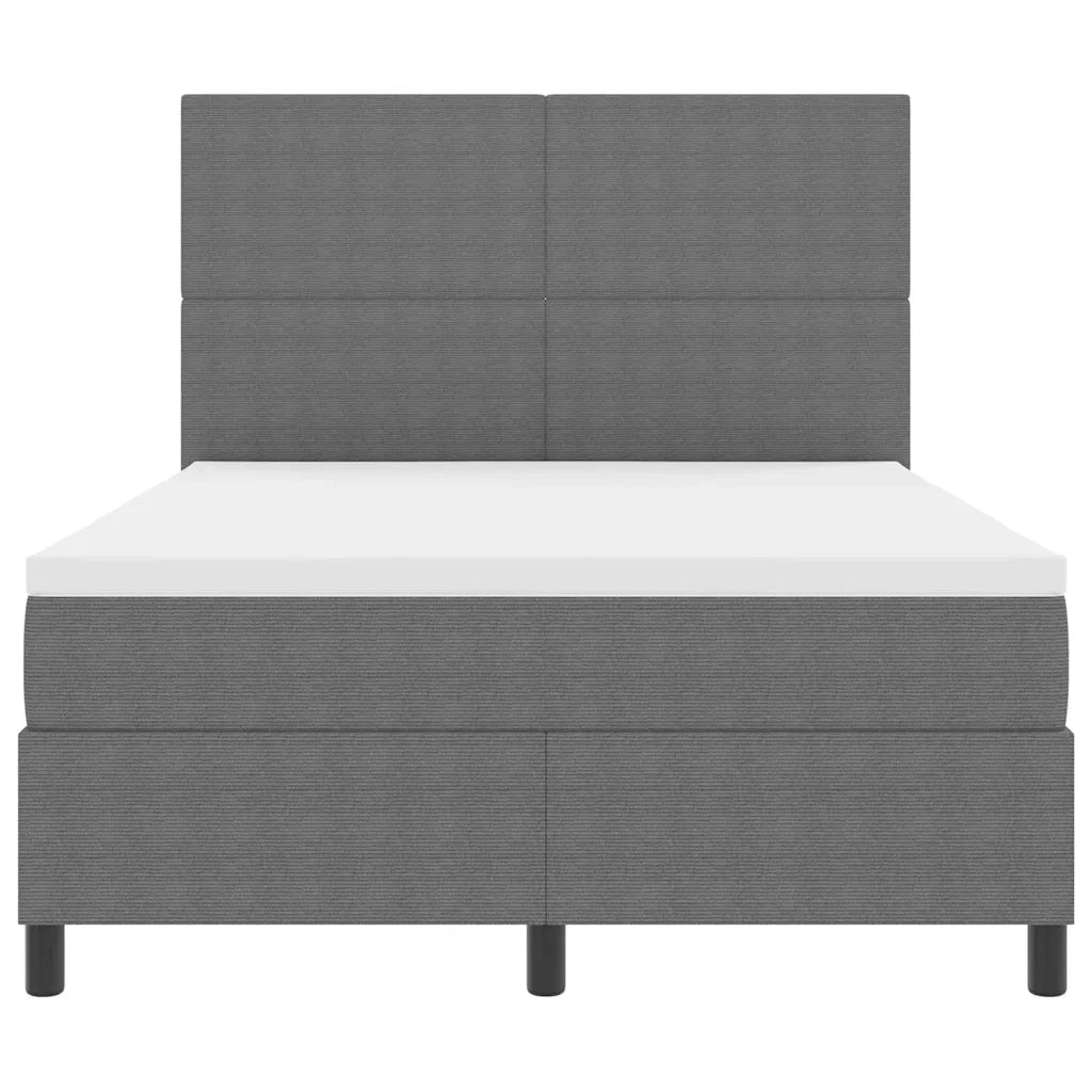 Letto a Sorgente LED Grigio chiaro e bianco 160 x 200 cm 3337651