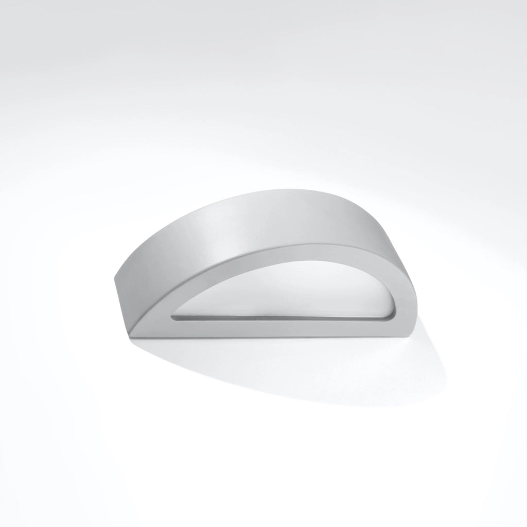 Lampada da parete in ceramica ATENA grigio