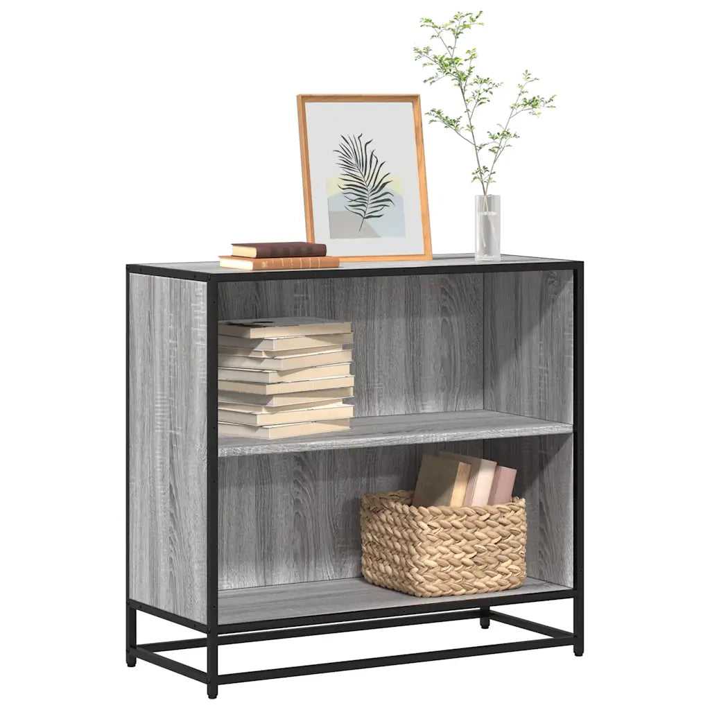 Libreria Grigio Sonoma 80,5x35x76 cm in Legno Multistrato 849107
