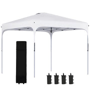 Gazebo da giardino ¨C zephmum ¨C Bianco 2.5x2.5x2.7m